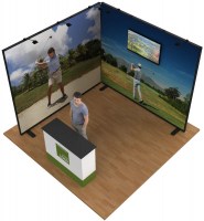Stand cadre tissu 9m² pour salon événement